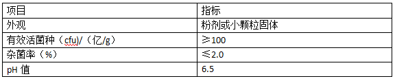 激活菌產(chǎn)品指標